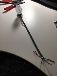 GE Lights Cable with end stripped